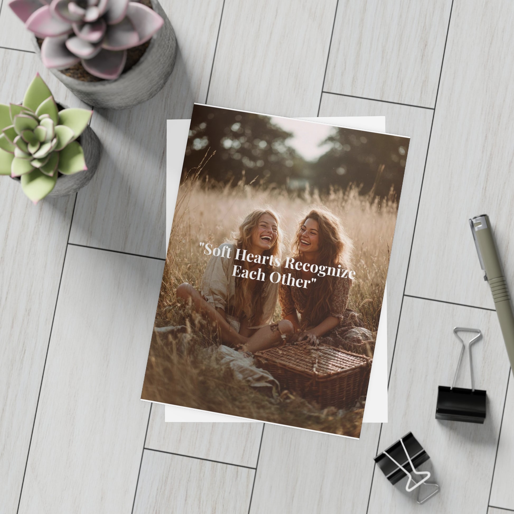 Soft Boss “Celebrating You” Postcard — Just Because Bestie Bundle with Envelopes - Perfect for Greetings, Invitations, Holiday Wishes, Thank You Notes, and More