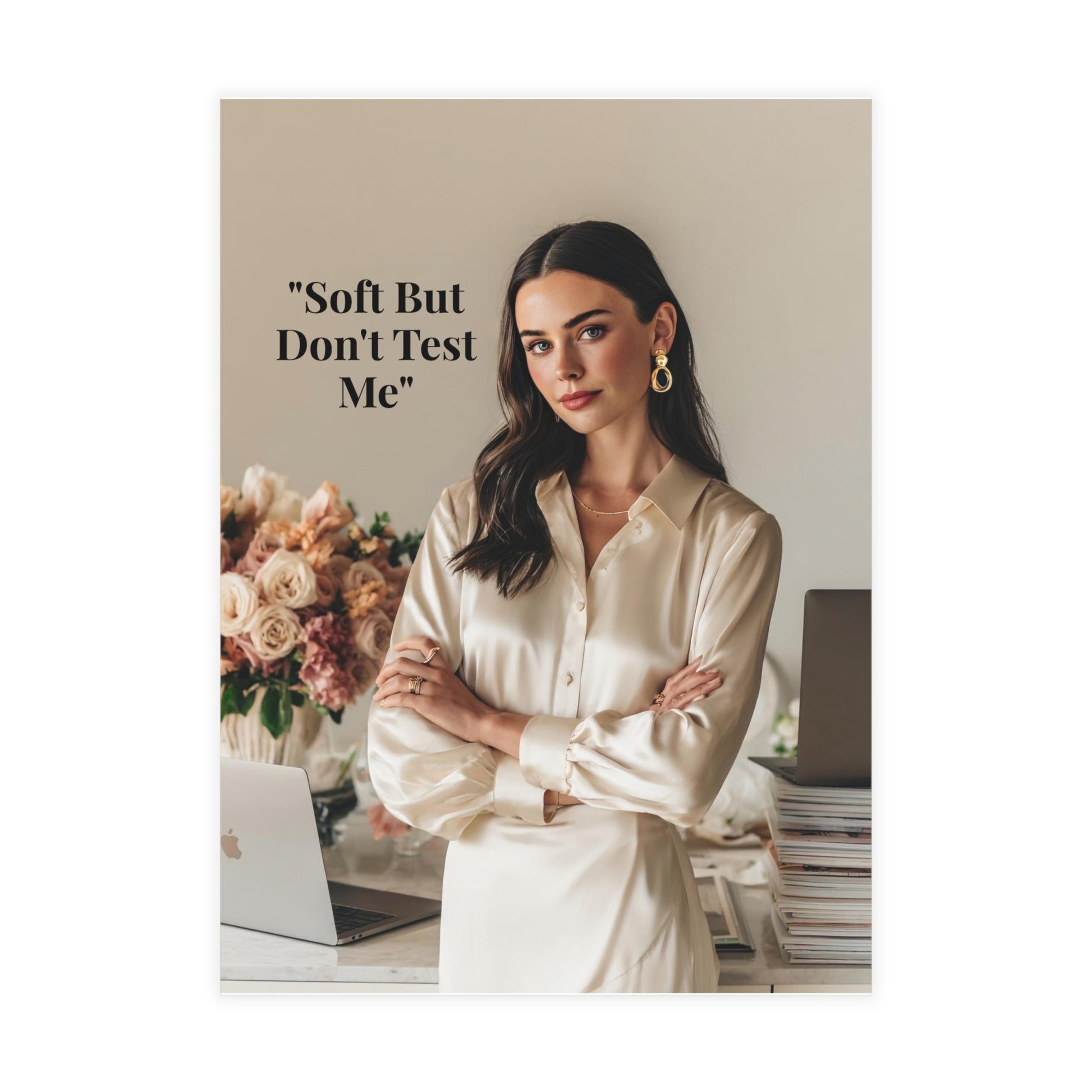 “Soft Boss Energy.” Signature Postcard — Just Because Bestie Bundle with Envelopes - Perfect for Greetings, Invitations, Holiday Wishes, Thank You Notes, and More