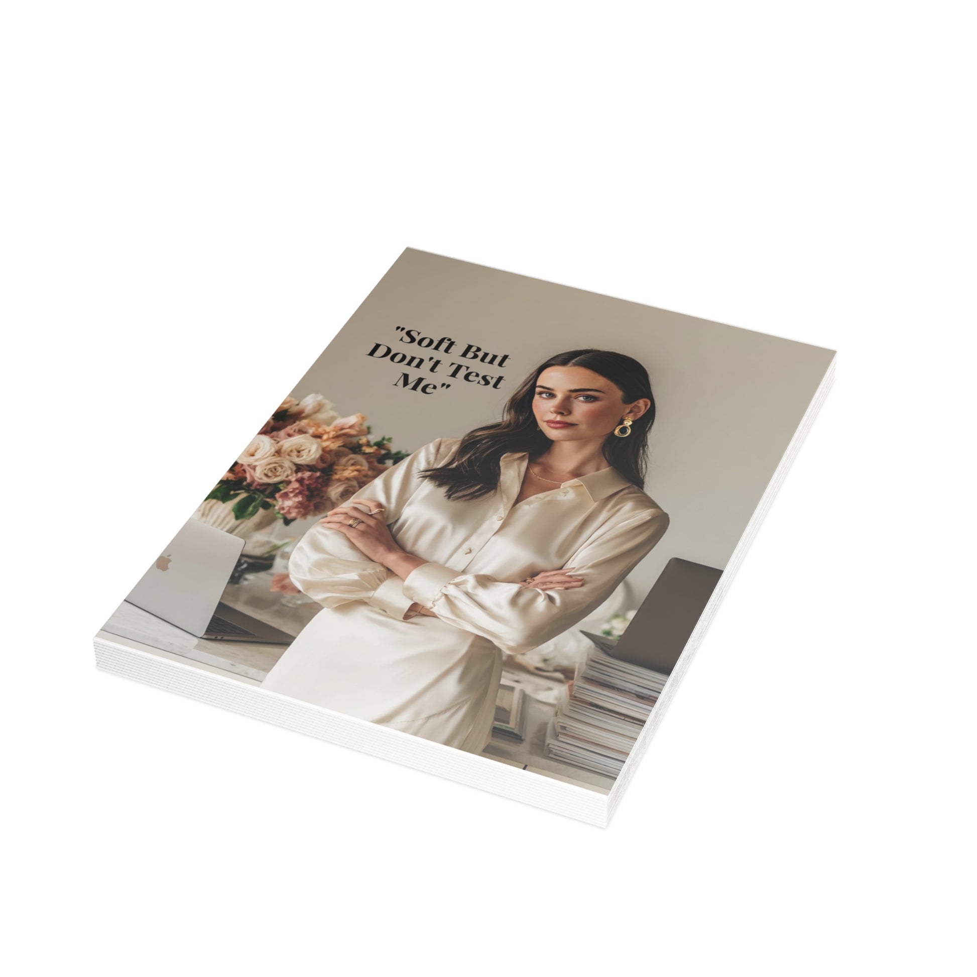 “Soft Boss Energy.” Signature Postcard — Just Because Bestie Bundle with Envelopes - Perfect for Greetings, Invitations, Holiday Wishes, Thank You Notes, and More