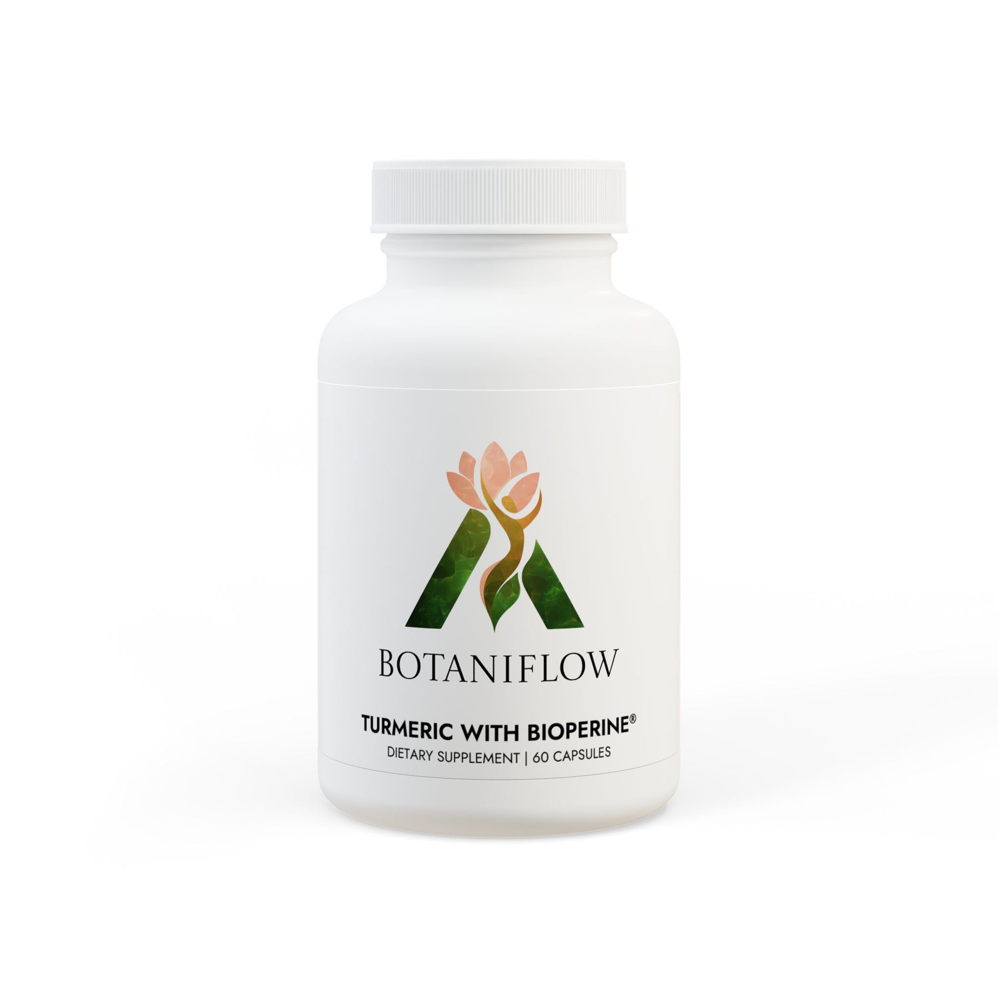 BotaniFlow™ Turmeric + BioPerine® Rooted in Relief Supplement (60 Capsules)