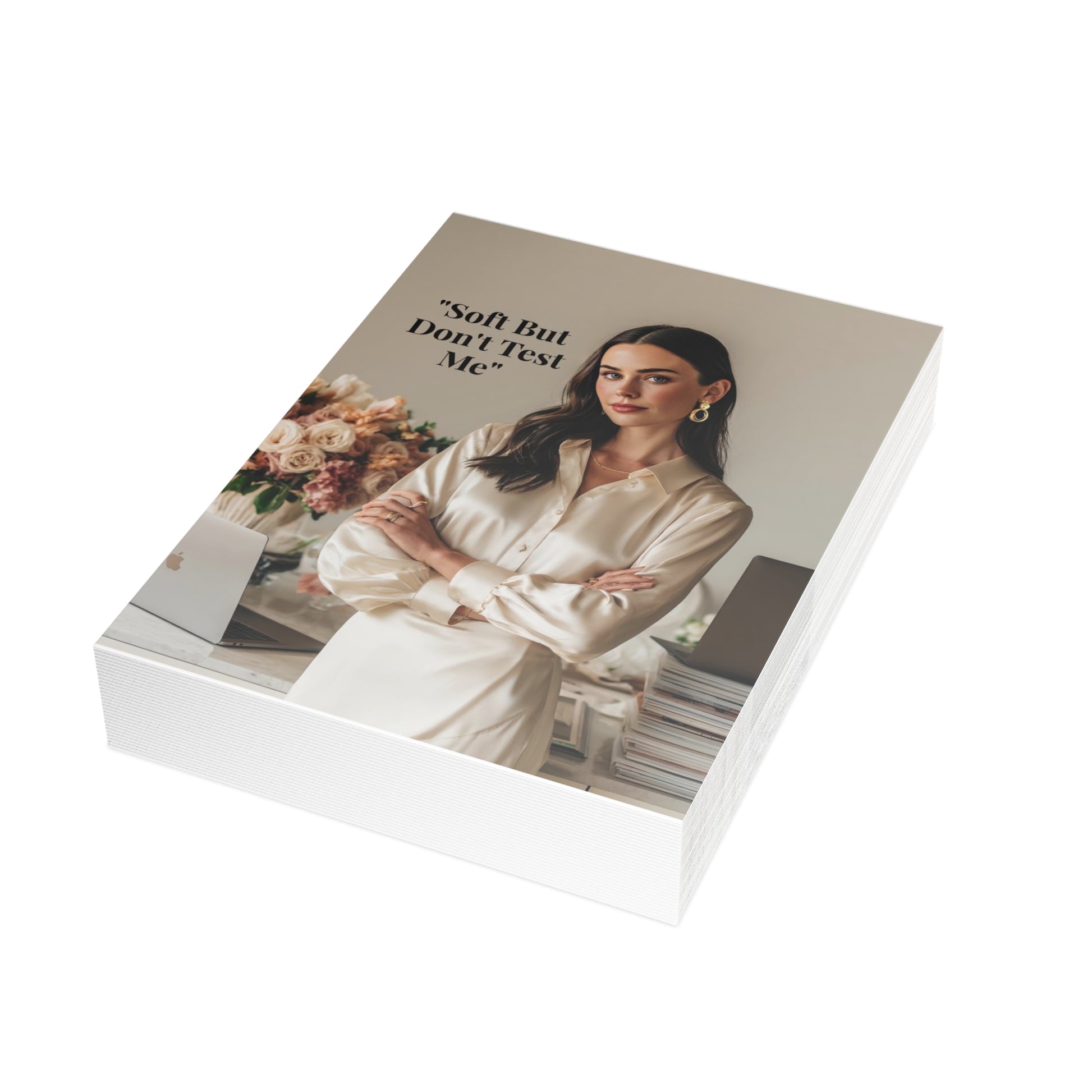 “Soft Boss Energy.” Signature Postcard — Just Because Bestie Bundle with Envelopes - Perfect for Greetings, Invitations, Holiday Wishes, Thank You Notes, and More