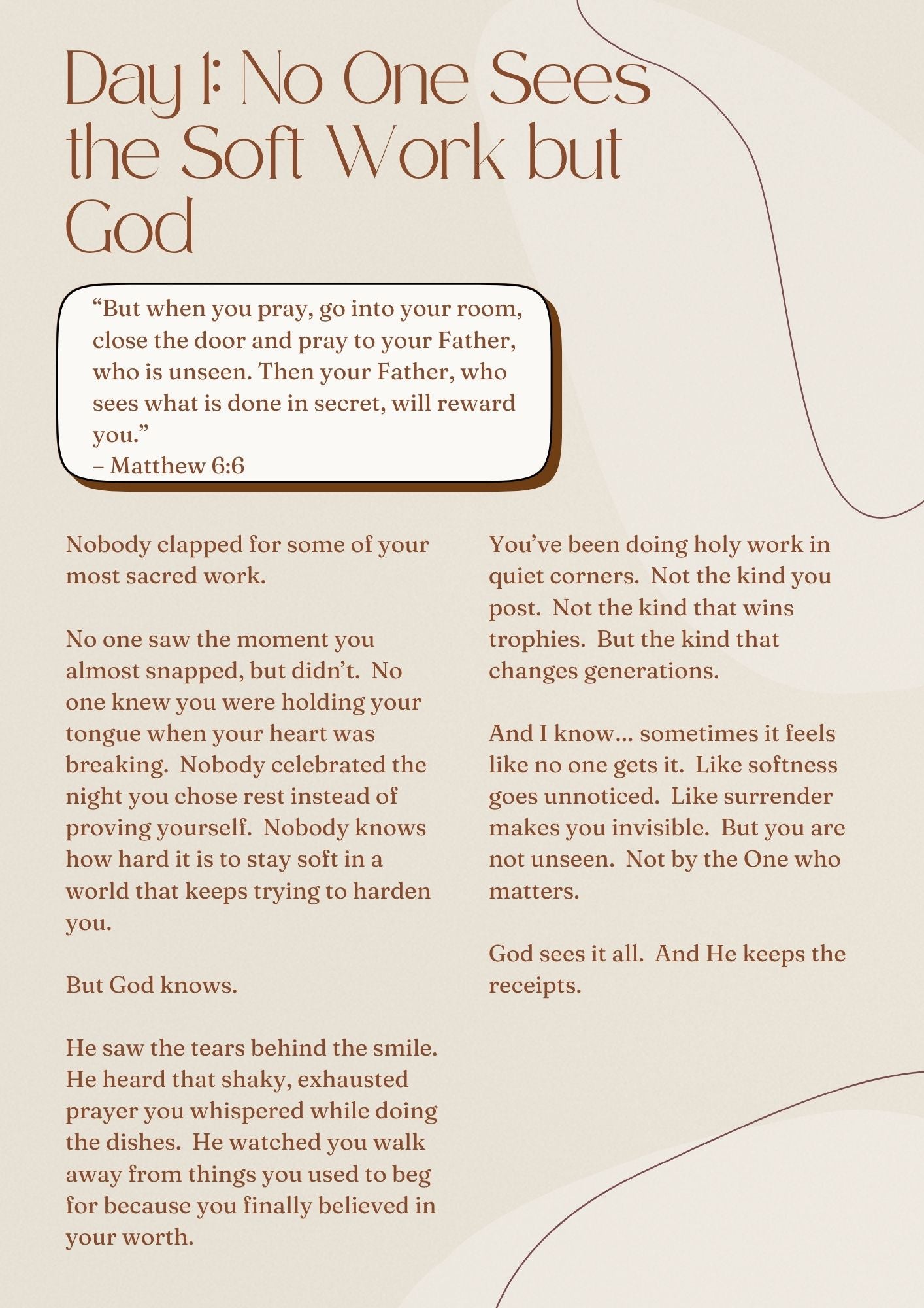 Soft Boss Devotional