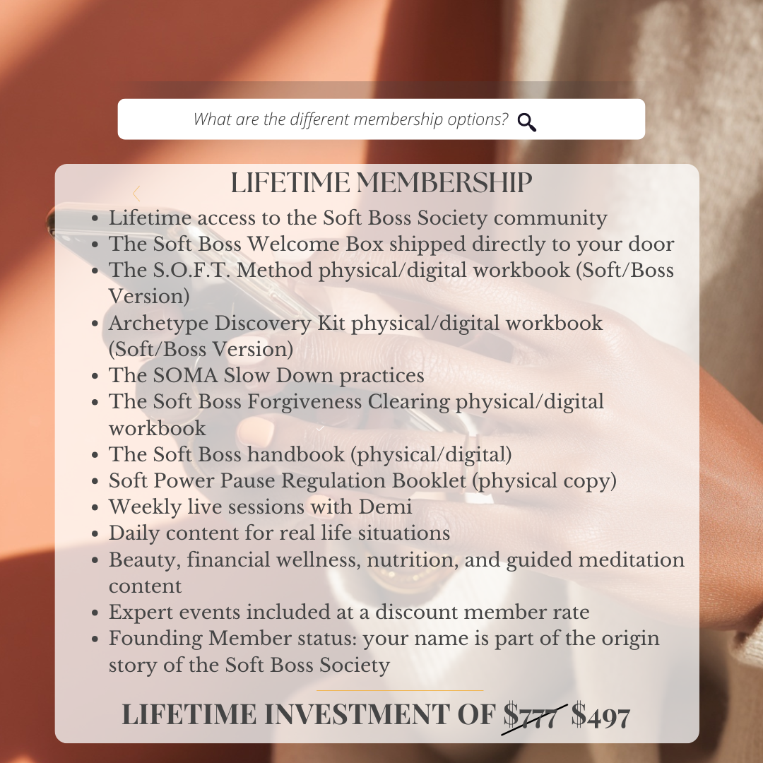 Soft Boss Lifetime Membership