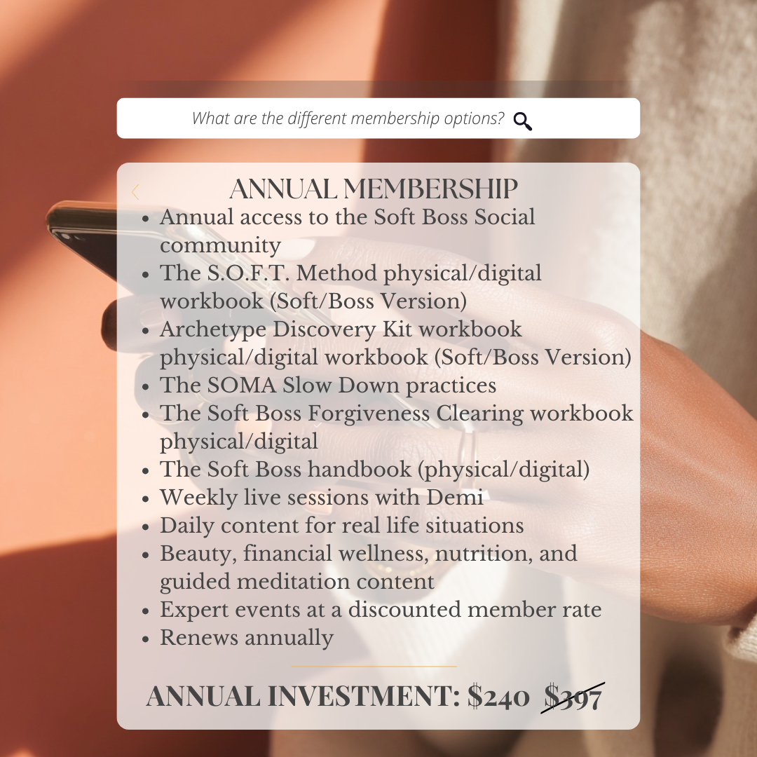 Soft Boss Annual Membership