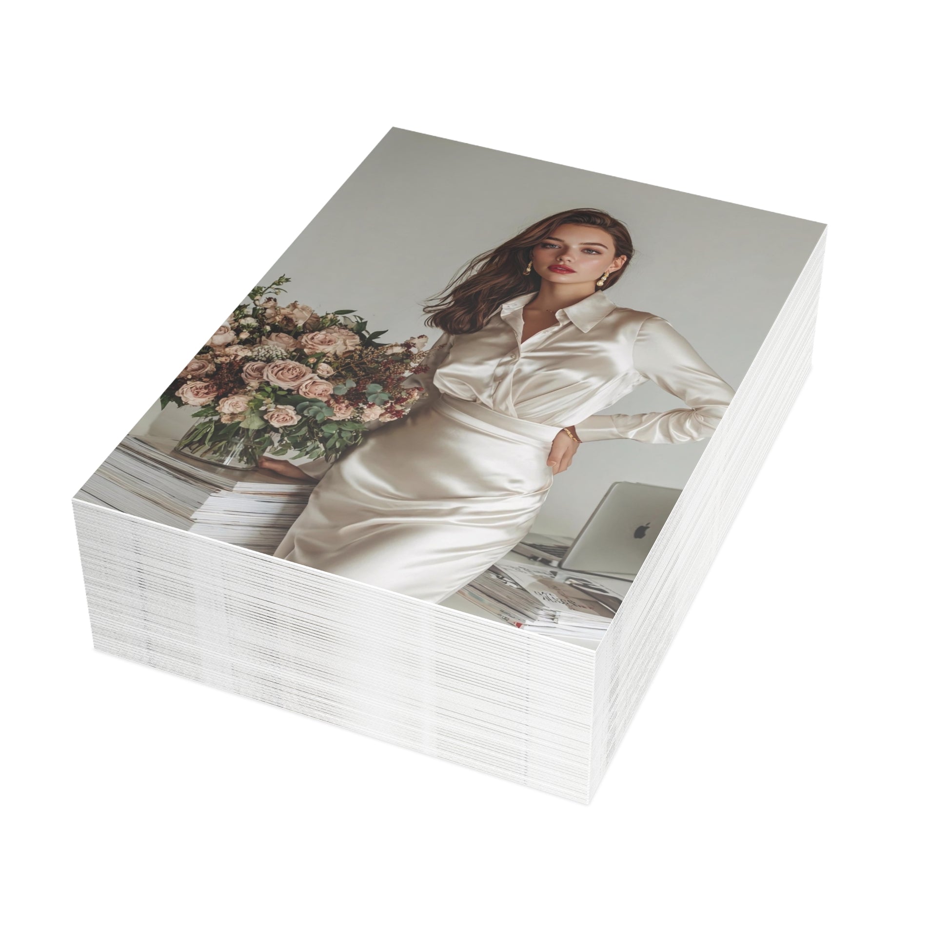 “Soft Boss Energy” Signature Greeting Card — Just Because Bestie (1, 10, 30, and 50pcs)