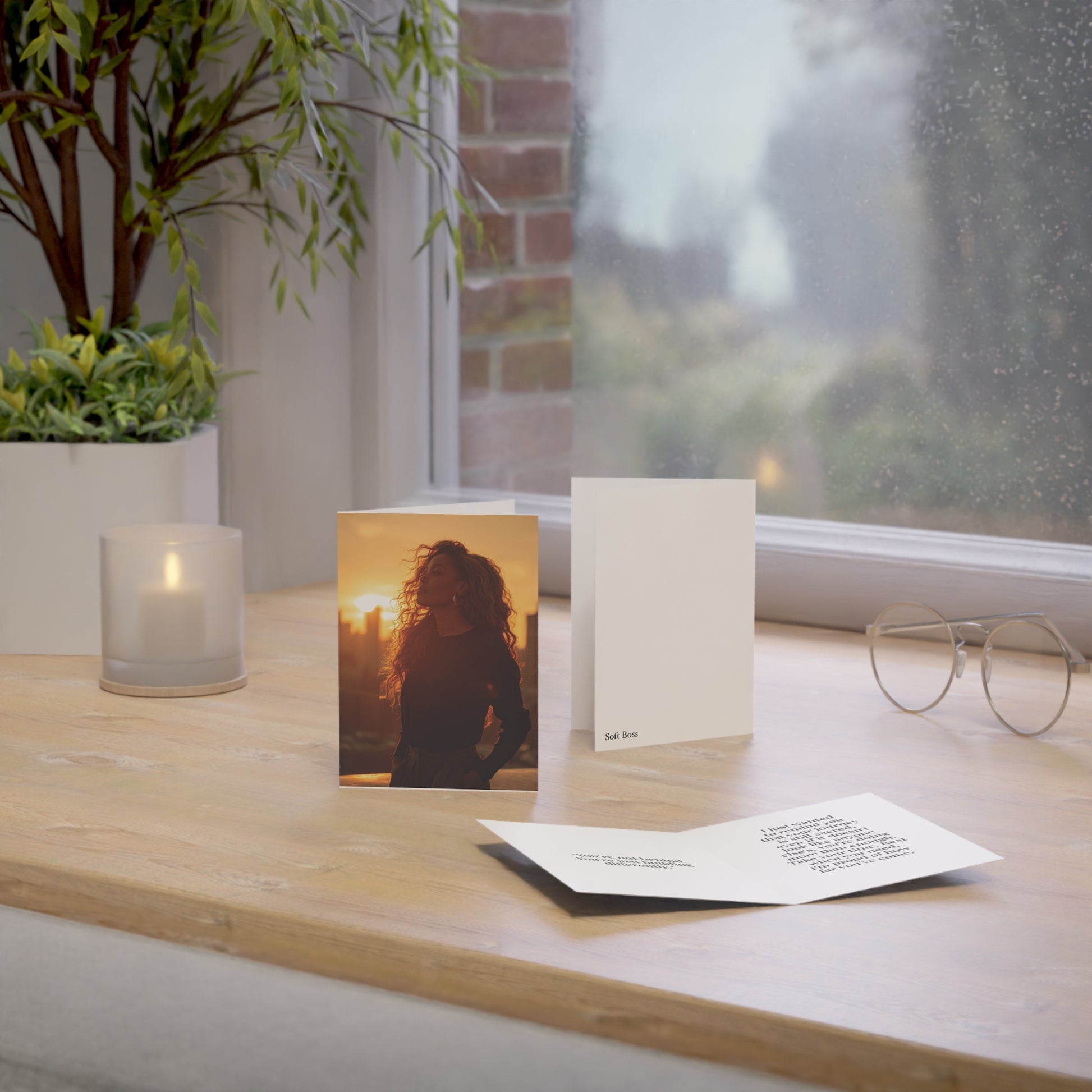 Soft Boss “Sis, Don’t Fold” Encouragement Greeting Card Bundle with Envelopes