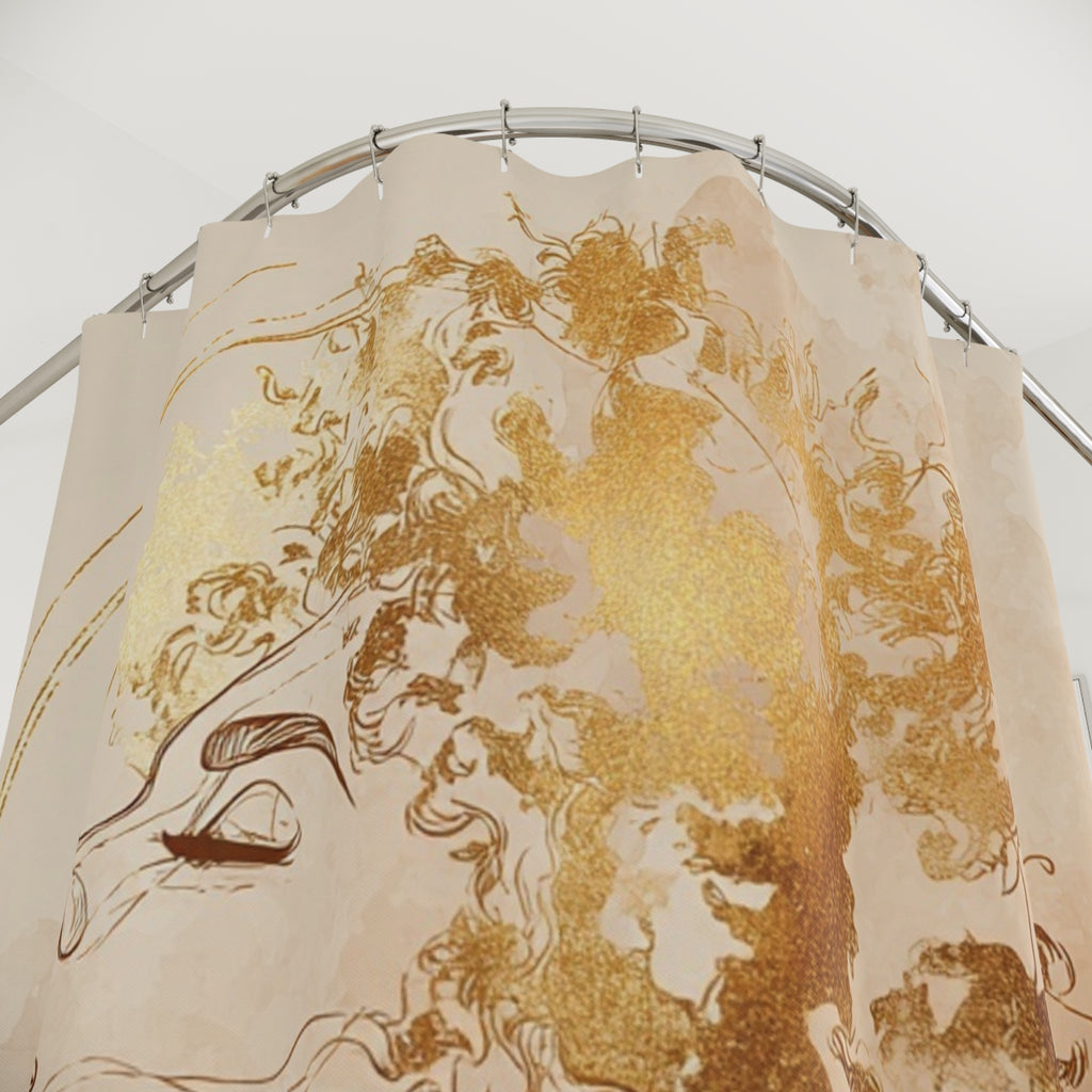 Crown of Her Shower Curtain, Modern Bathroom Decor, Boho Style Home, Gift for Her, Unique Shower Accessory