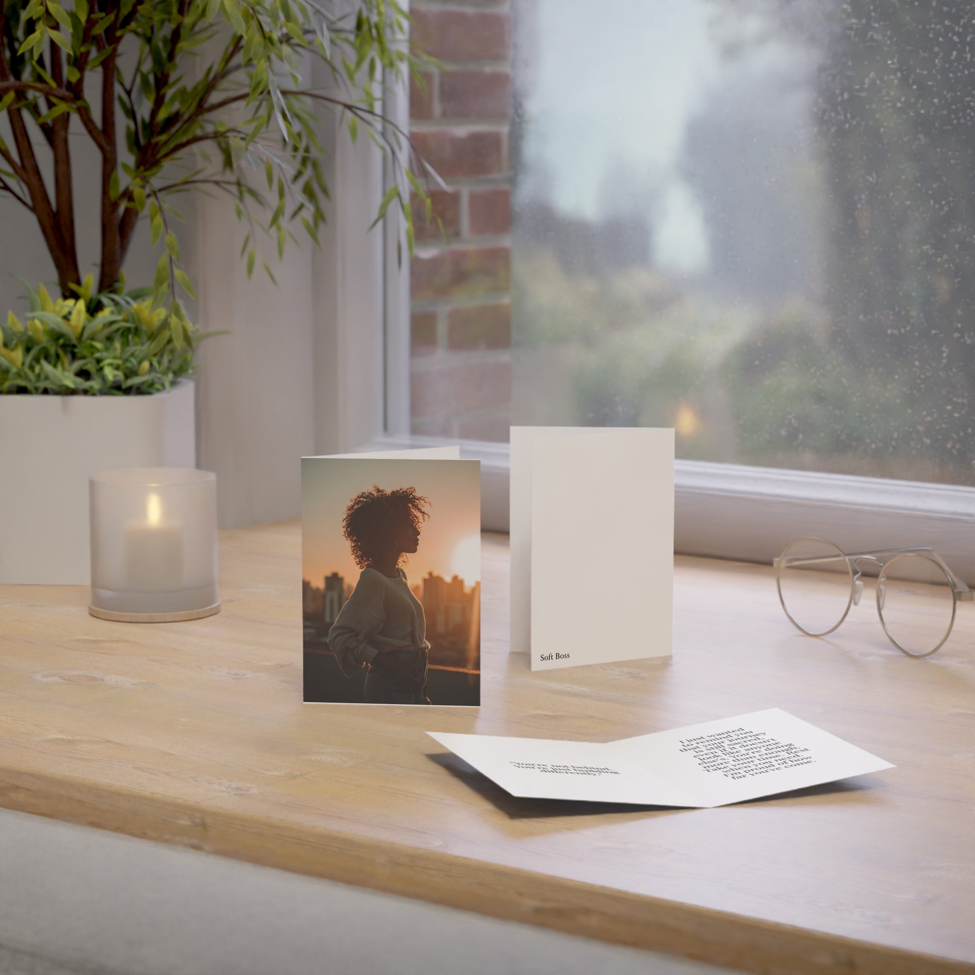 Soft Boss “Sis, Don’t Fold” Encouragement Greeting Card Bundle with Envelopes