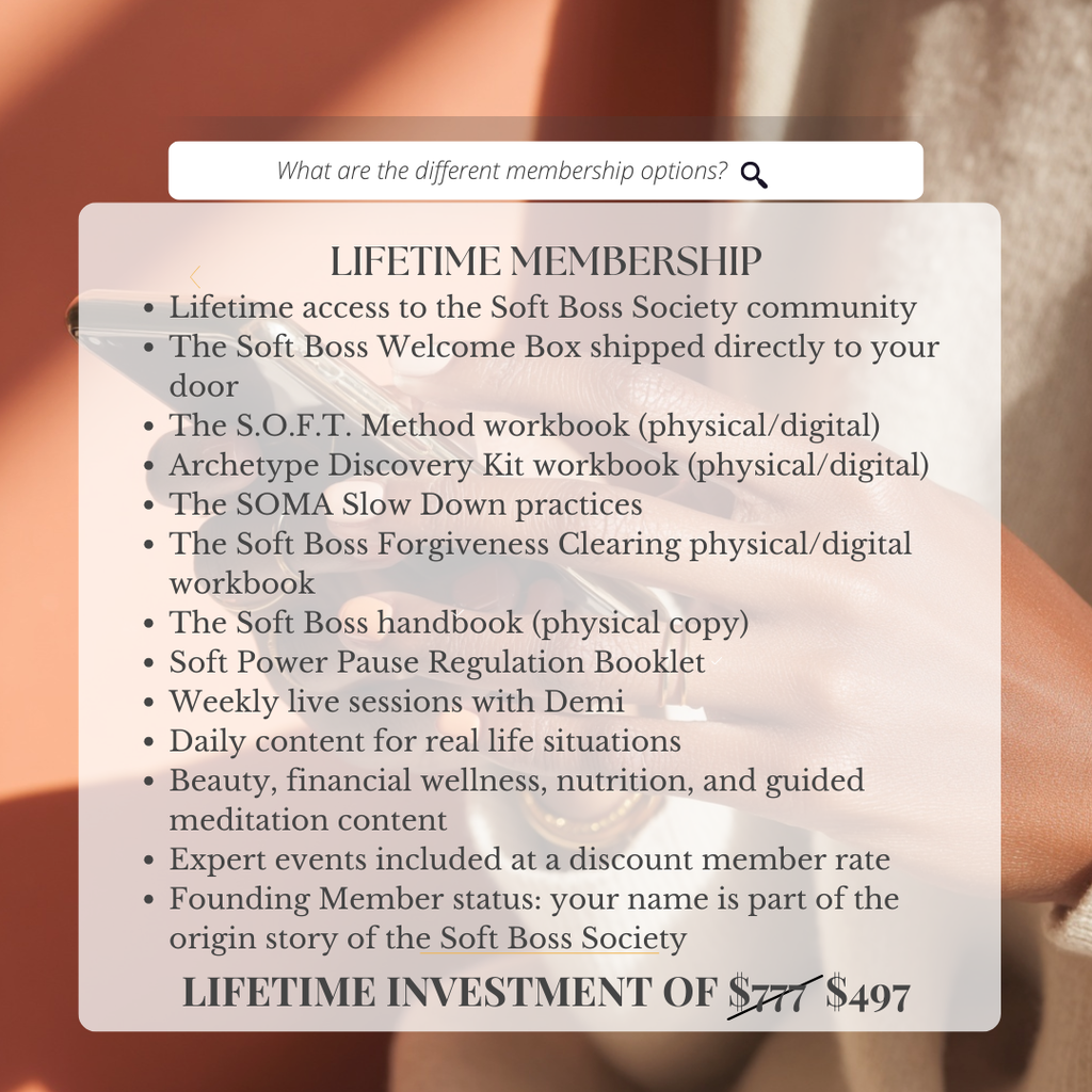 Soft Boss Lifetime Membership