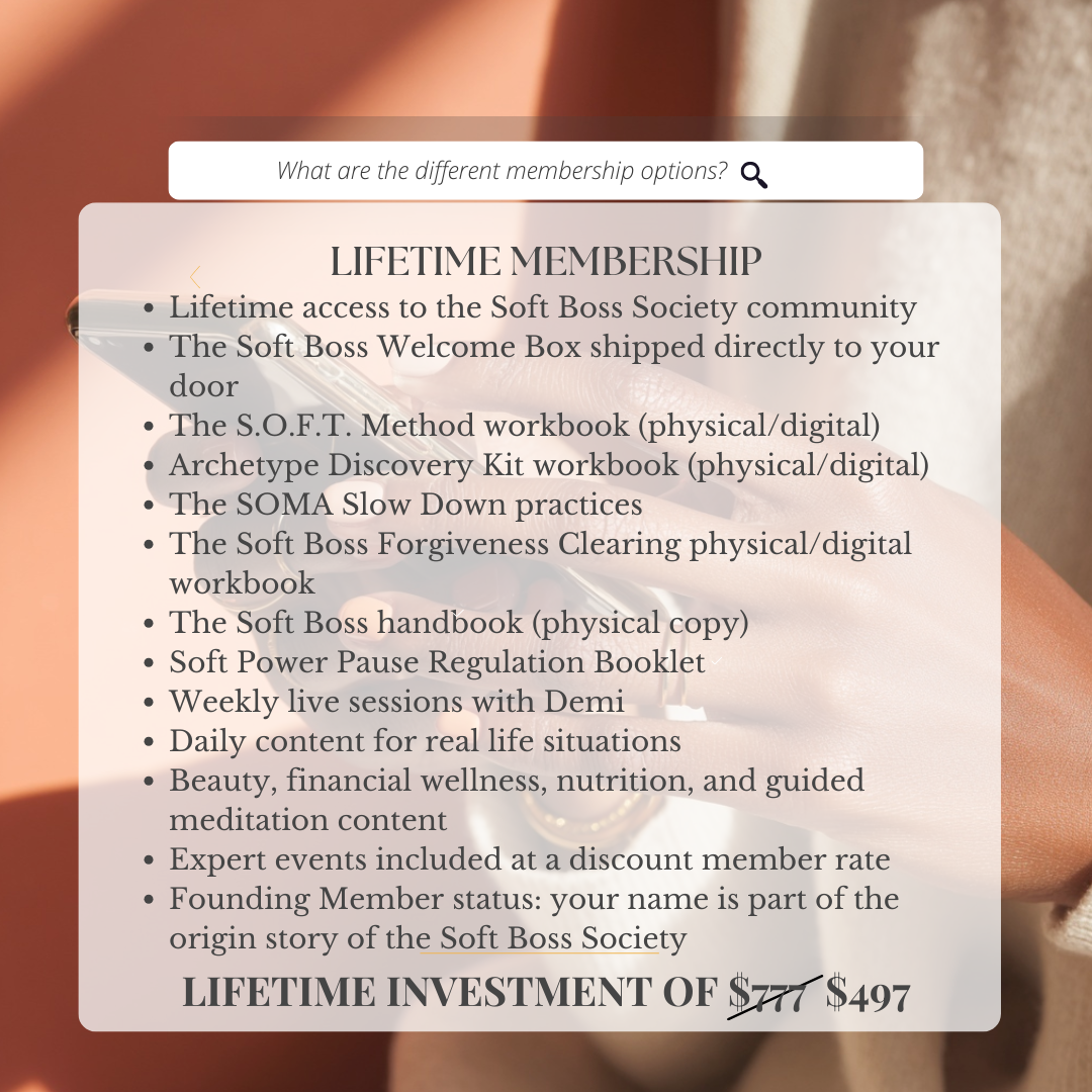 Soft Boss Lifetime Membership