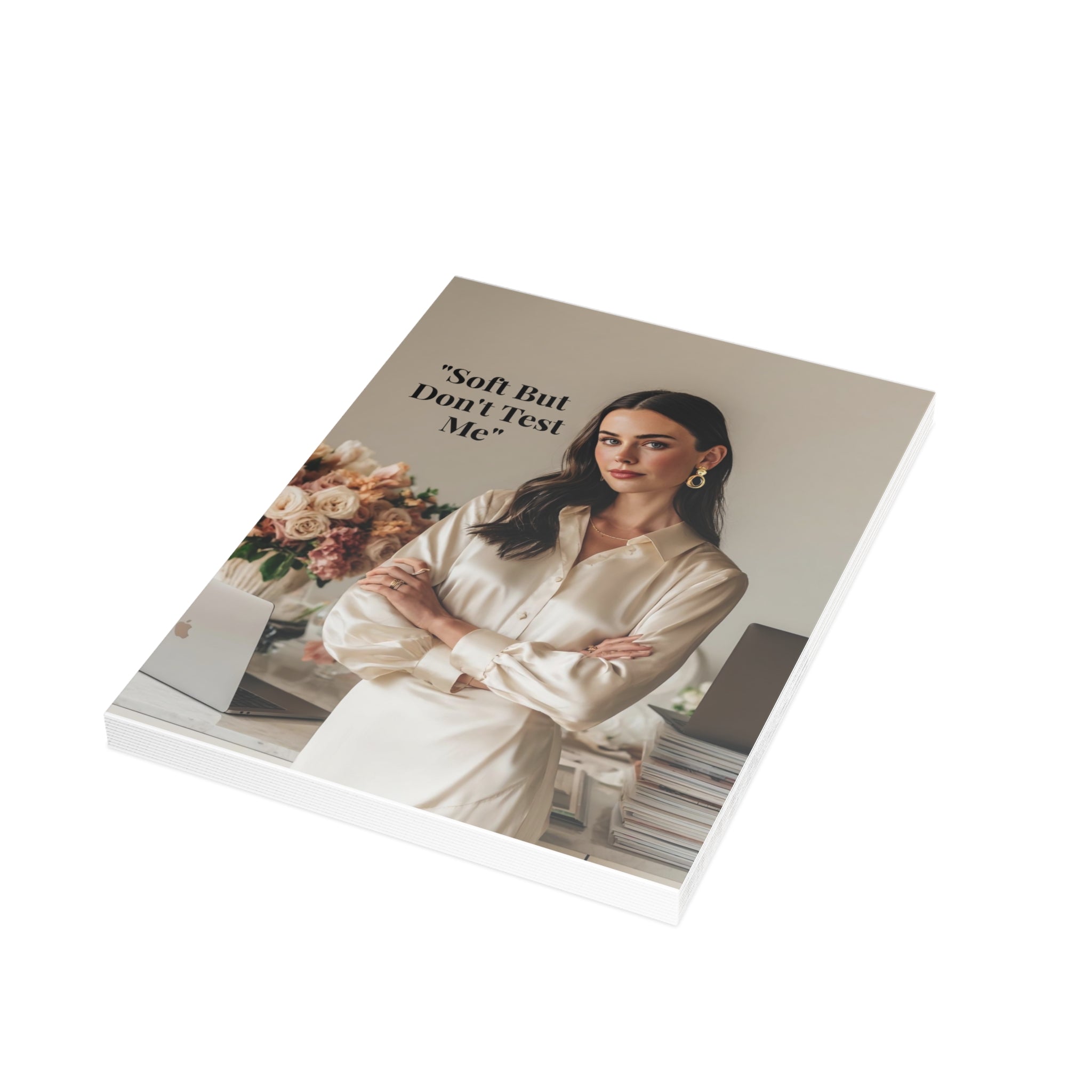 “Soft Boss Energy.” Signature Postcard — Just Because Bestie Bundle with Envelopes - Perfect for Greetings, Invitations, Holiday Wishes, Thank You Notes, and More