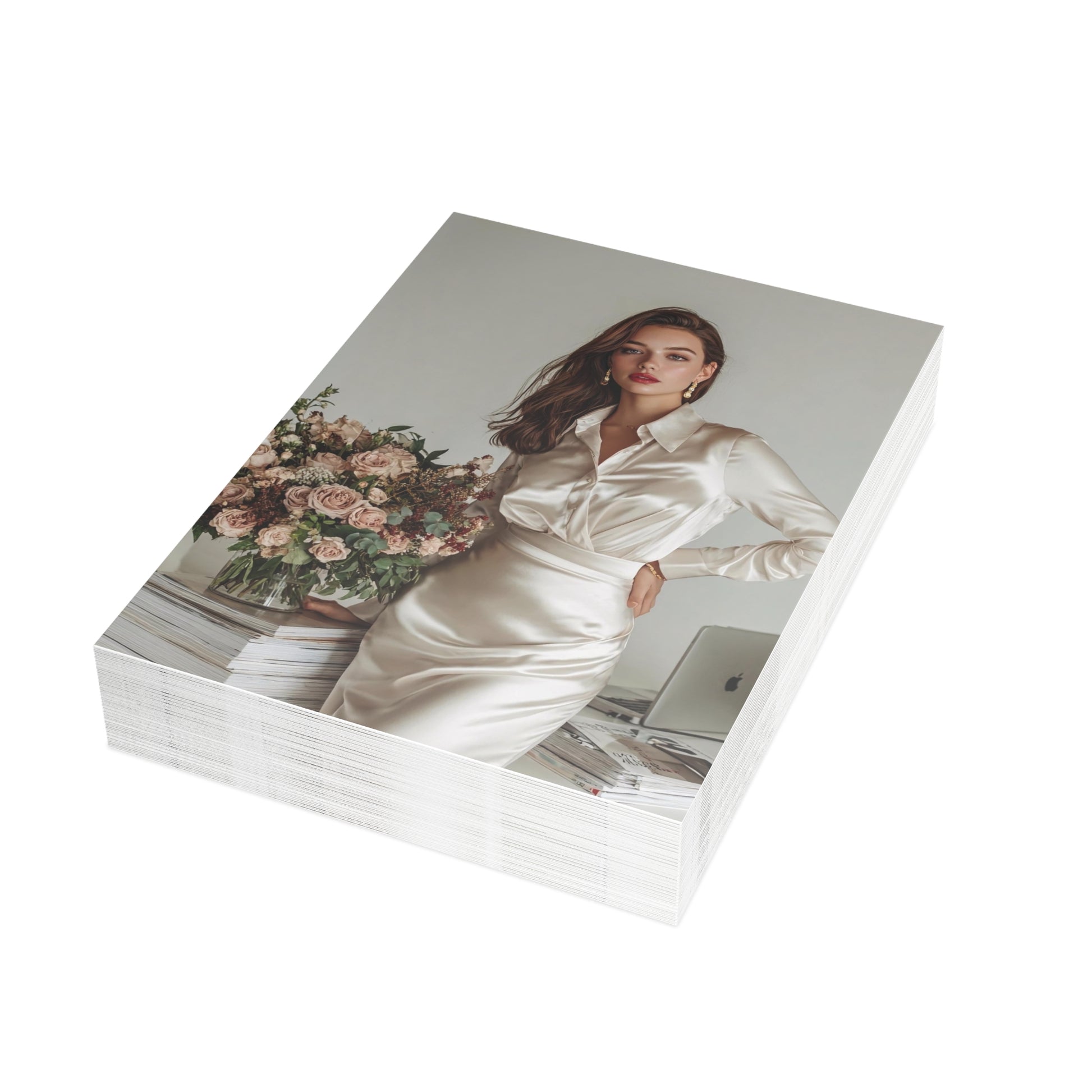 “Soft Boss Energy” Signature Greeting Card — Just Because Bestie (1, 10, 30, and 50pcs)