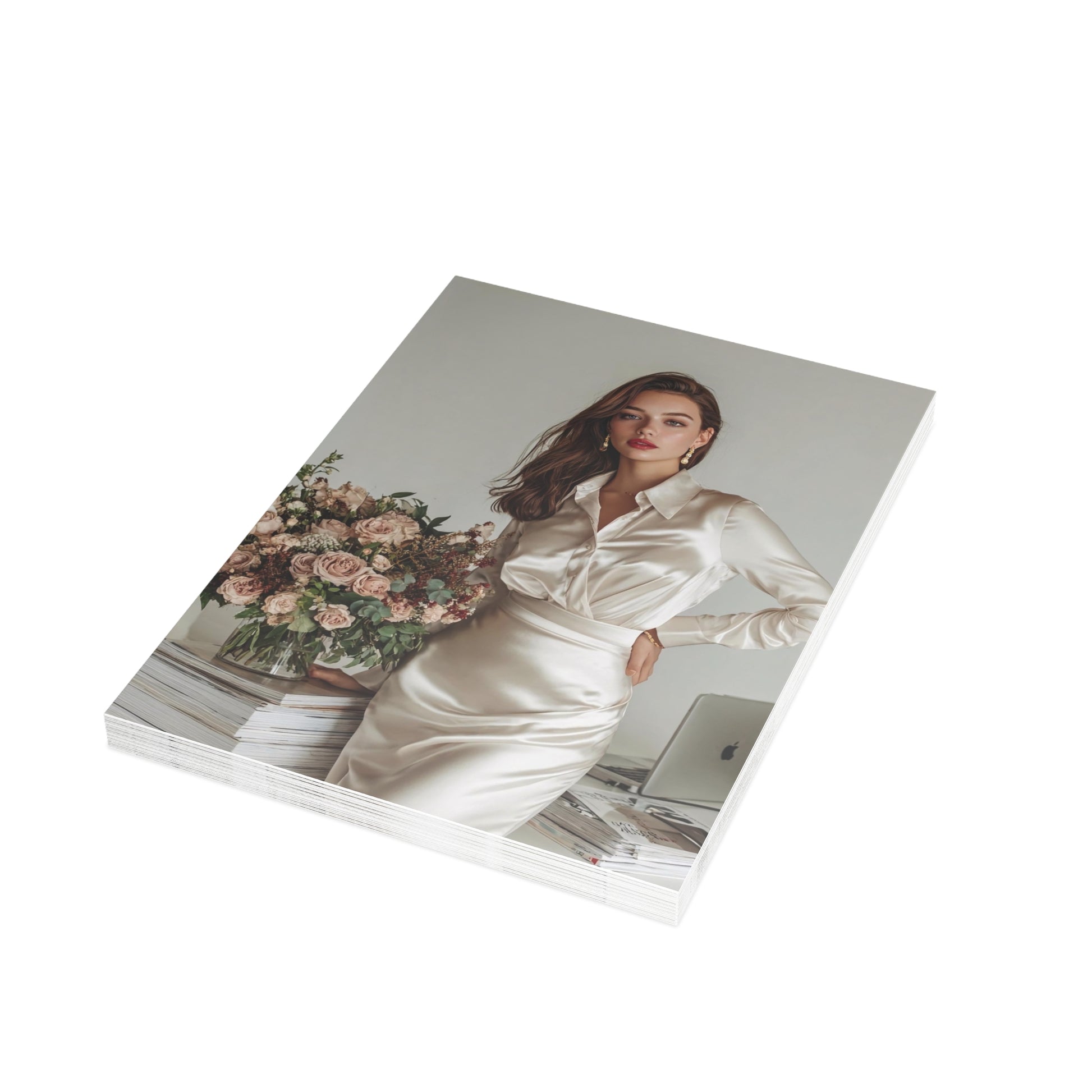 “Soft Boss Energy” Signature Greeting Card — Just Because Bestie (1, 10, 30, and 50pcs)