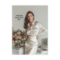 “Soft Boss Energy” Signature Postcard — Just Because Bestie Bundle with Envelopes - Perfect for Greetings, Invitations, Holiday Wishes, Thank You Notes, and More