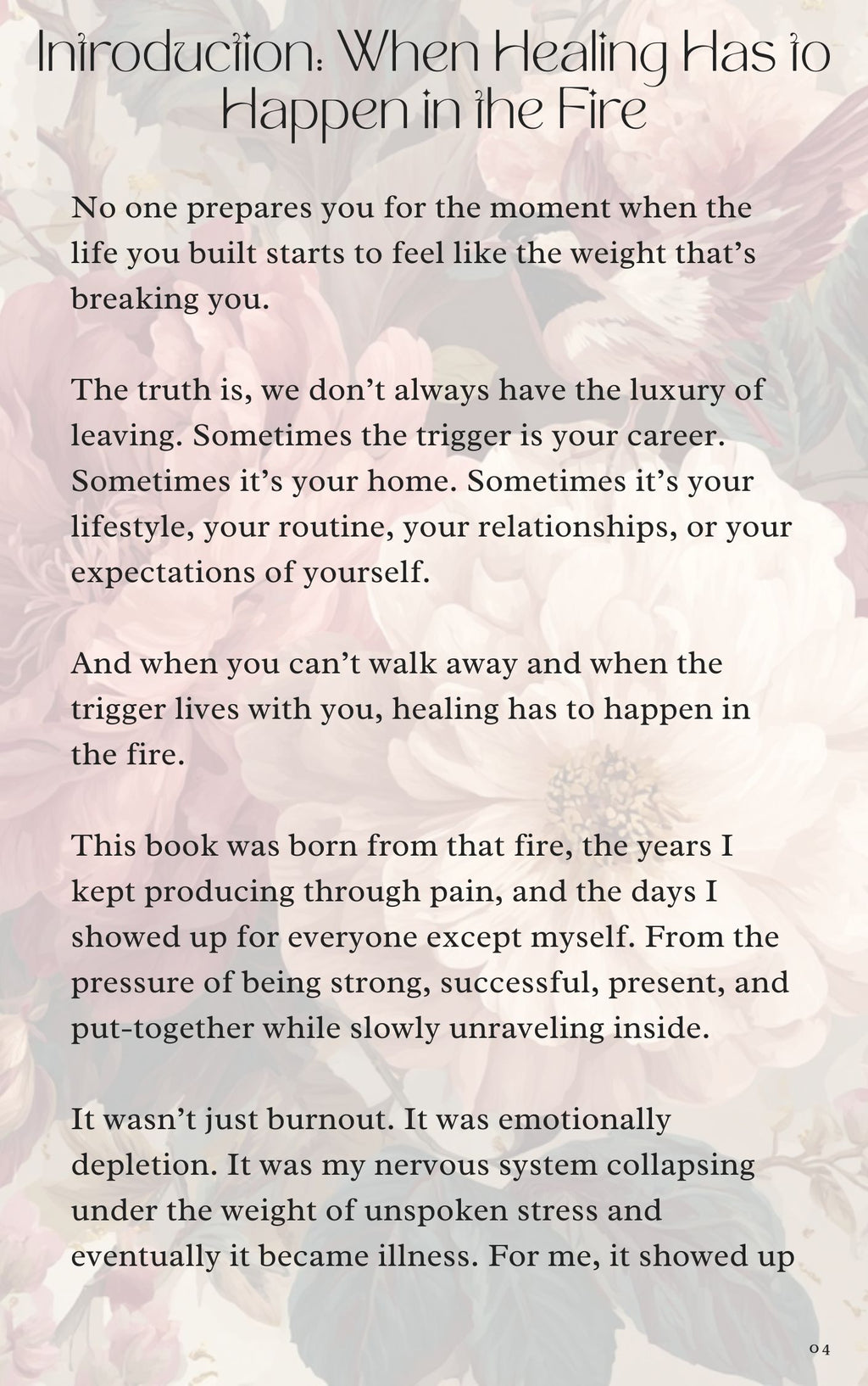Healing Inside The Fire