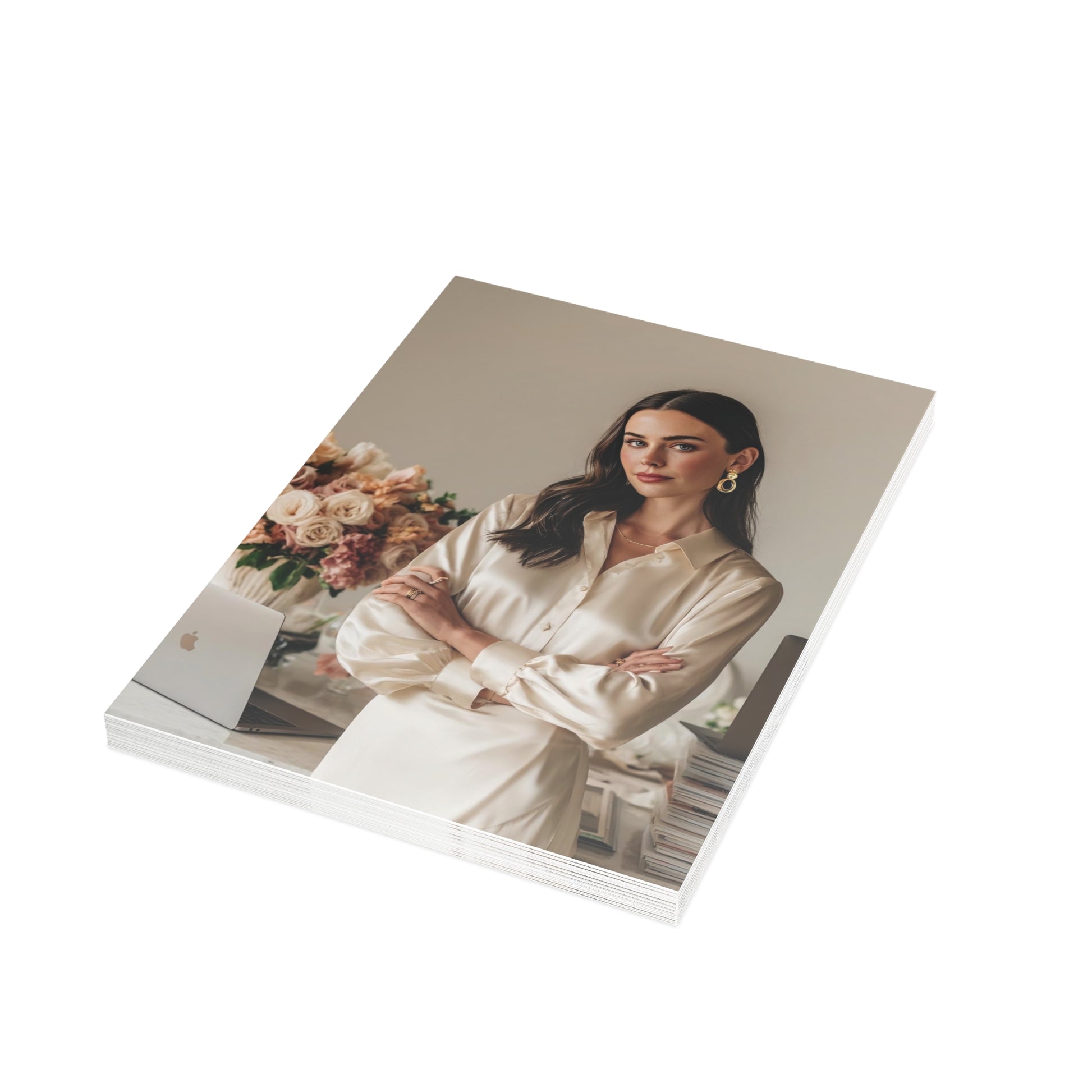 “Soft Boss Energy” Signature Greeting Card — Just Because Bestie (1, 10, 30, and 50pcs)