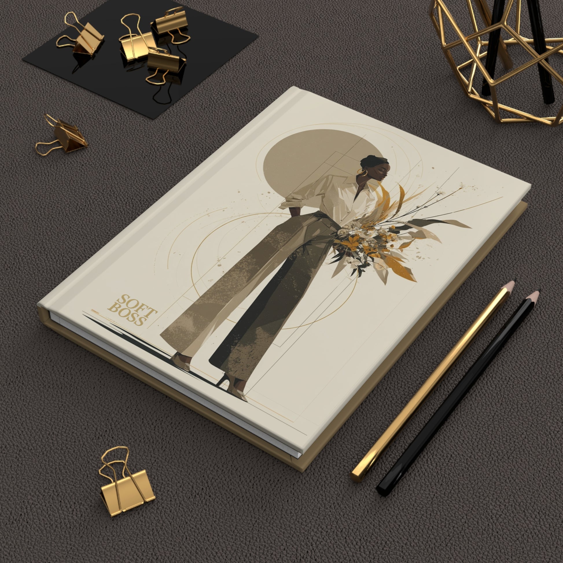 La Femme Forte Elegant Hardcover Journal for Boss Minds | Inspirational Gift, Office Supplies, Journaling, Self-Care, Soft Boss