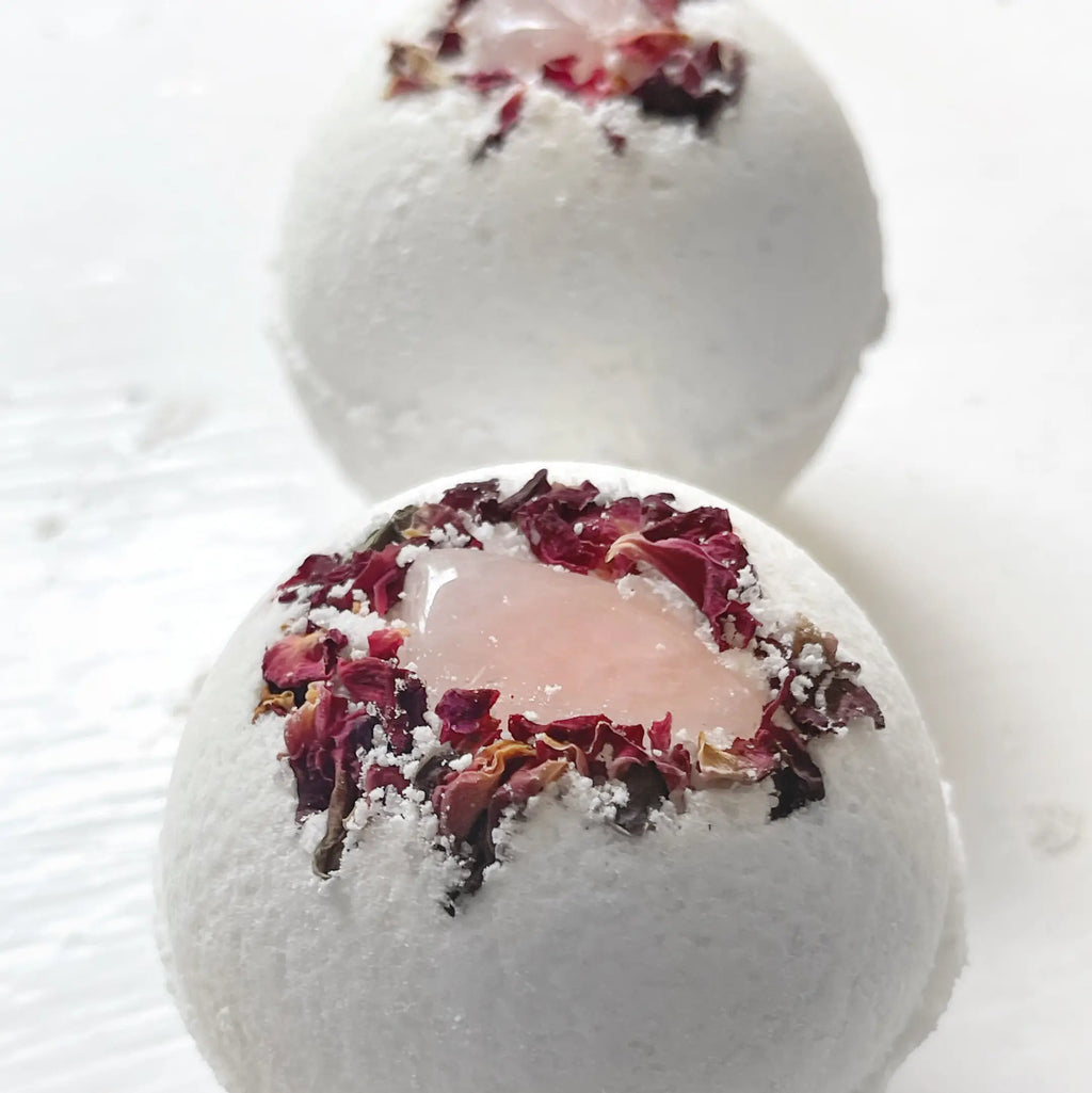 Rose Quartz & Rose Bath Bomb