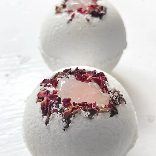 Rose Quartz & Rose Bath Bomb