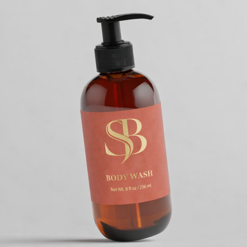 8oz Lavender & Rose Natural Body Wash